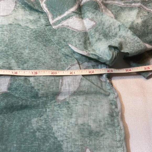 BOSS Lars Palm Frond Linen Short Sleeve Button-Up Shirt Summer,Size Medium,NEW - Picture 15 of 16